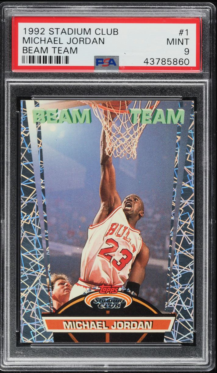 1992 Stadium Club Beam Team Michael Jordan #1 PSA 9 MINT