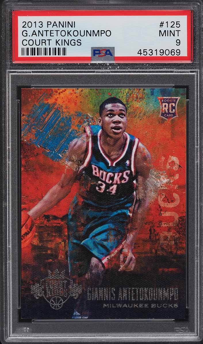 2013 Panini Court Kings Giannis Antetokounmpo ROOKIE RC #125 PSA 9 MINT