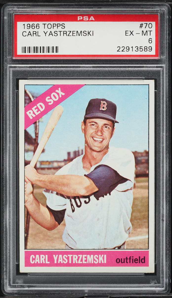 1966 Topps Carl Yastrzemski #70 PSA 6 EXMT