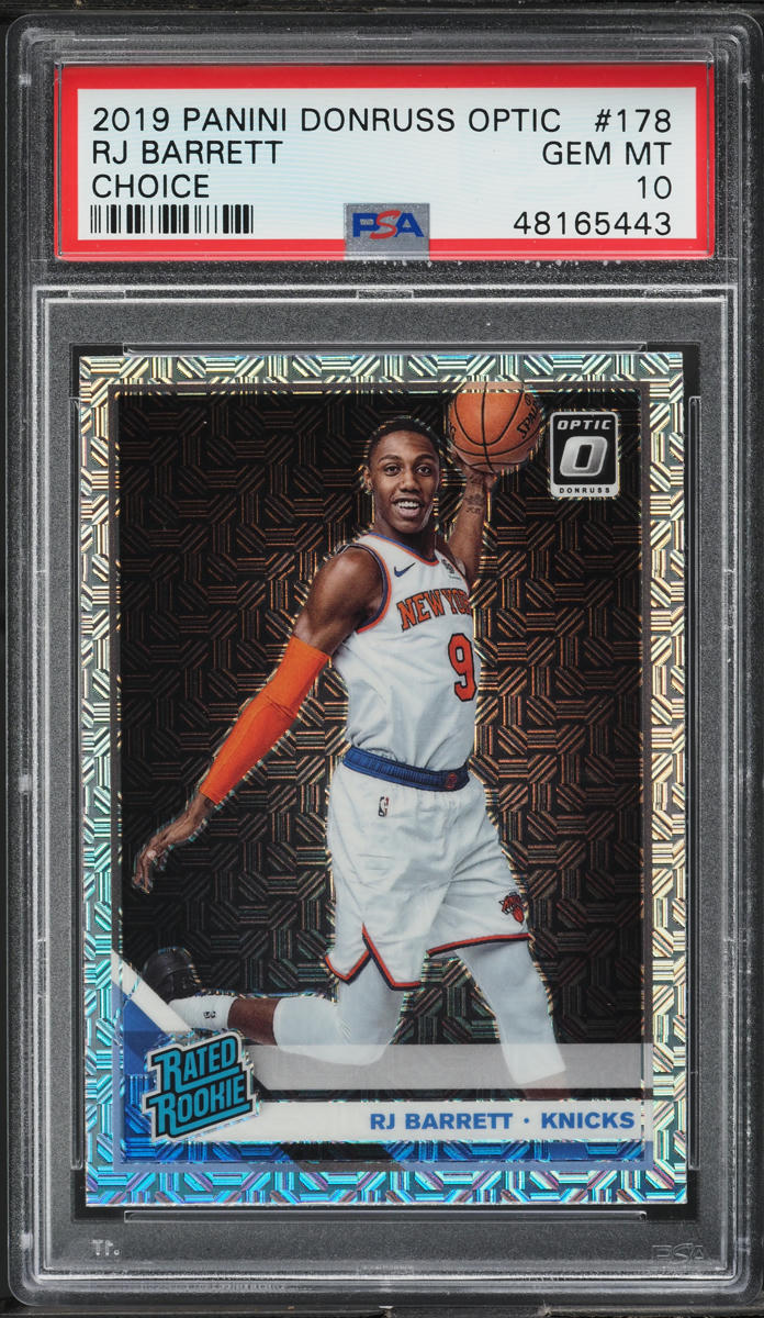 2019 Donruss Optic Choice RJ Barrett ROOKIE #178 PSA 10 GEM MINT