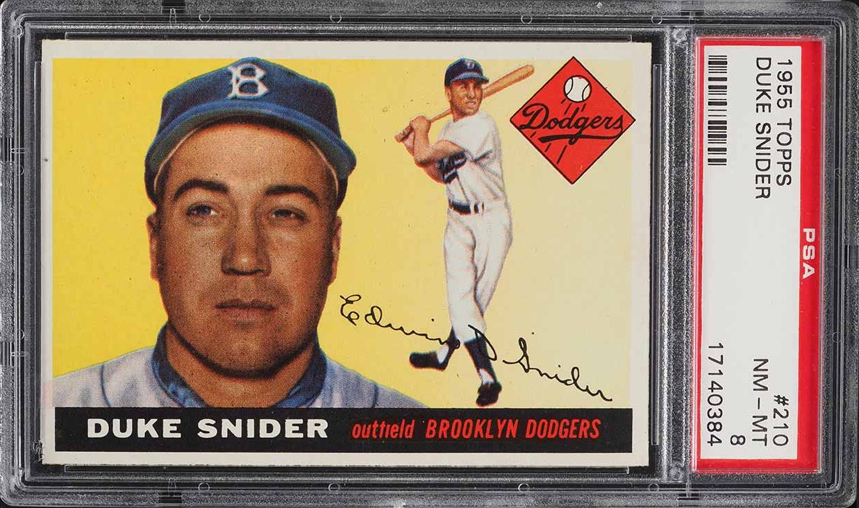 1955 Topps Duke Snider #210 PSA 8 NM-MT