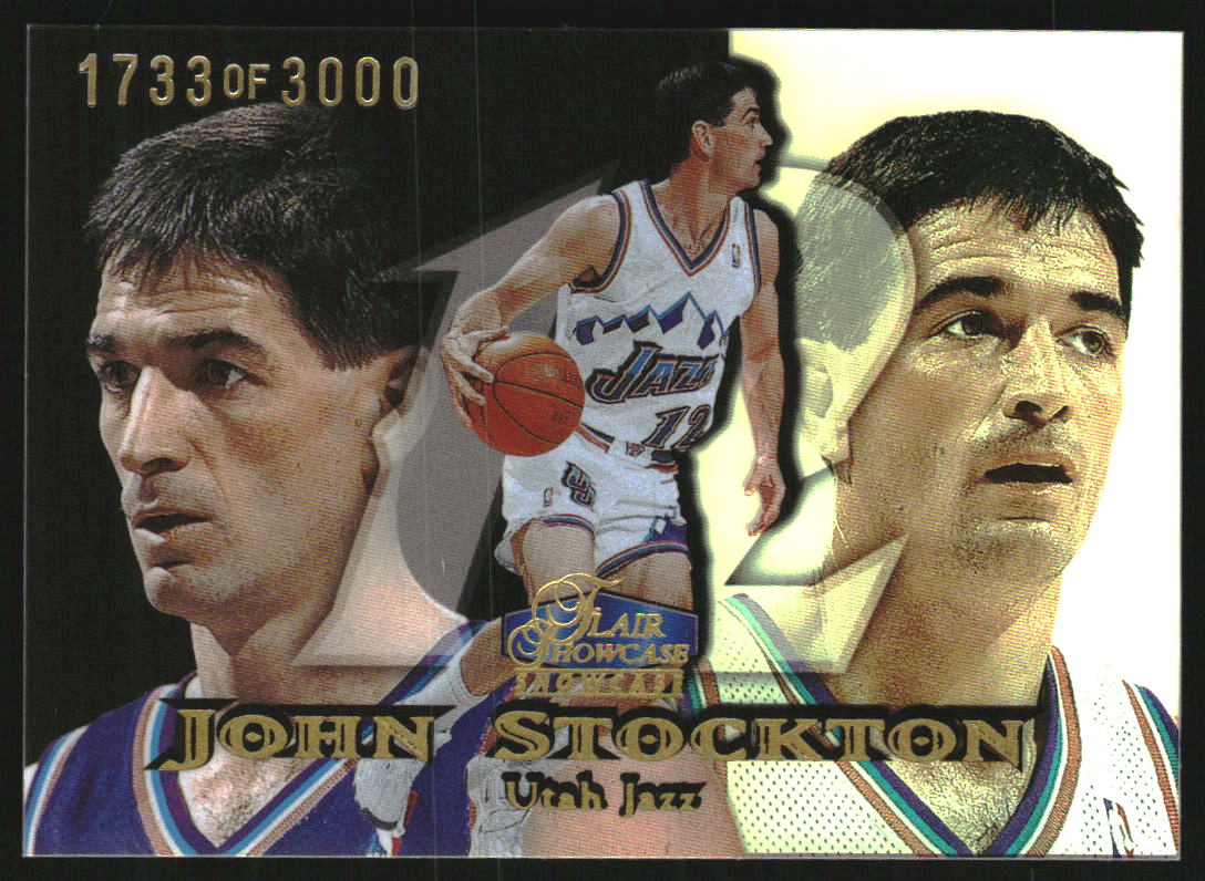 1998-99 Flair Showcase Row 1 #60 John Stockton /3000