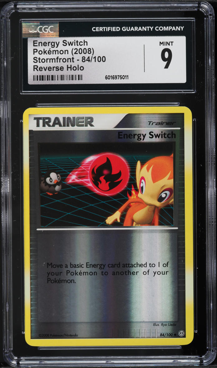 2008 Pokemon DP Stormfront Reverse Holo Energy Switch #84 CGC 9 MINT