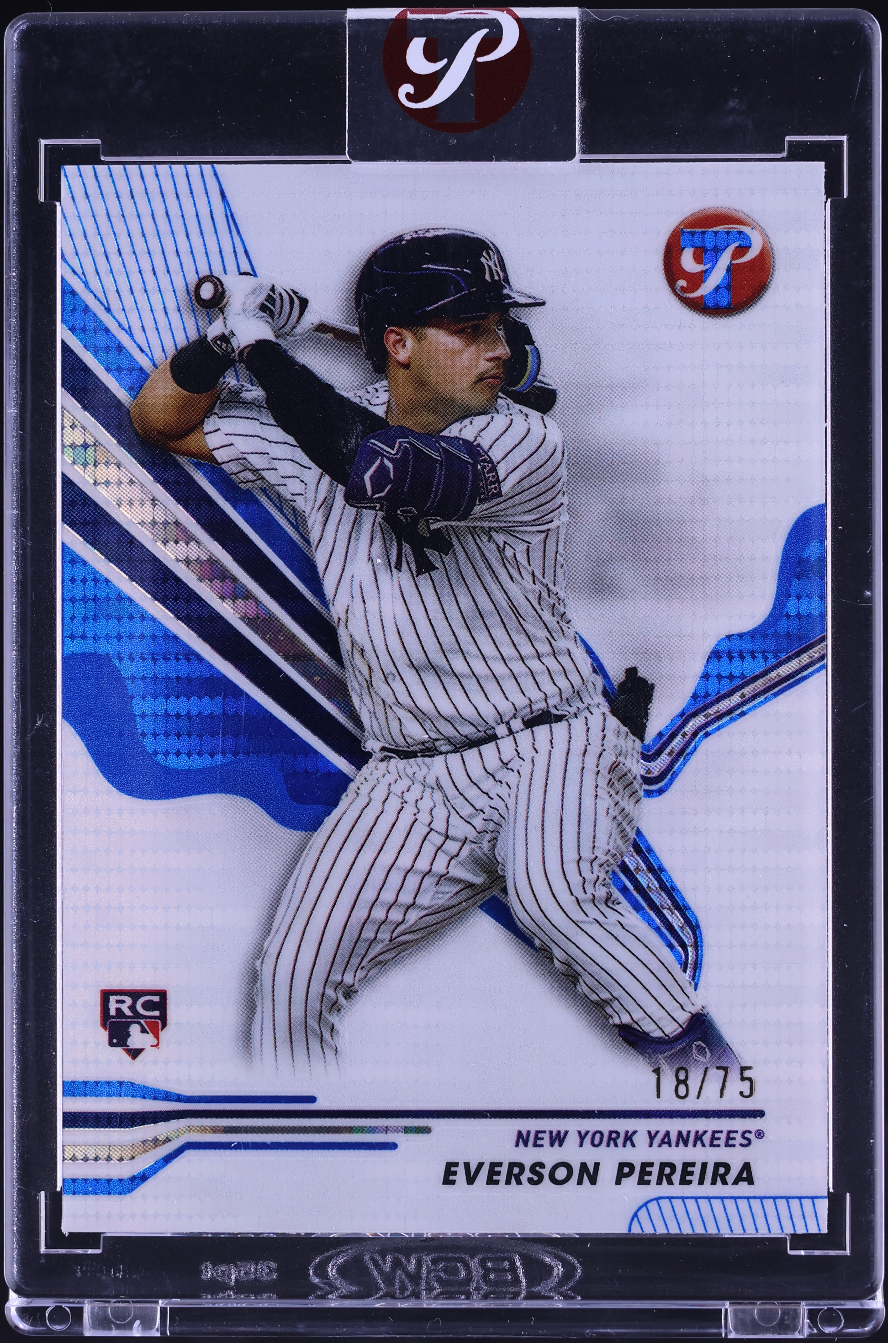 2024 Topps Pristine Blue Refractor Everson Pereira ROOKIE /75 #103