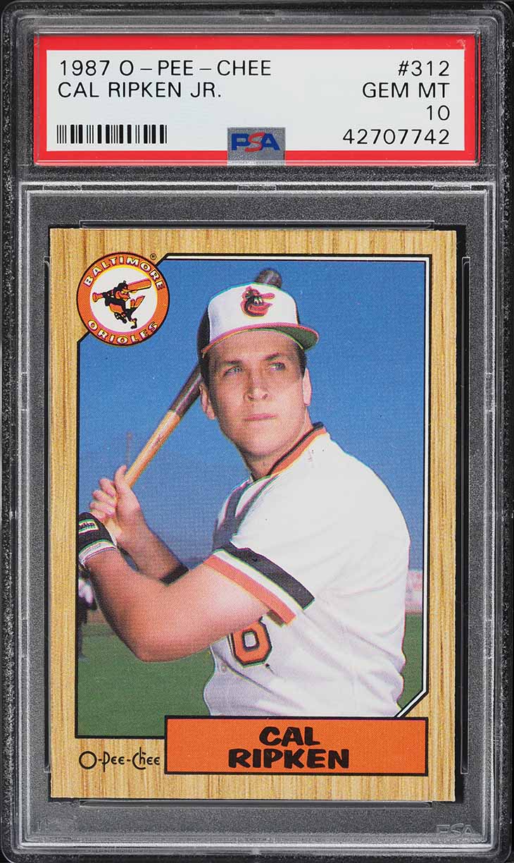 1987 O-Pee-Chee Cal Ripken Jr. #312 PSA 10 GEM MINT