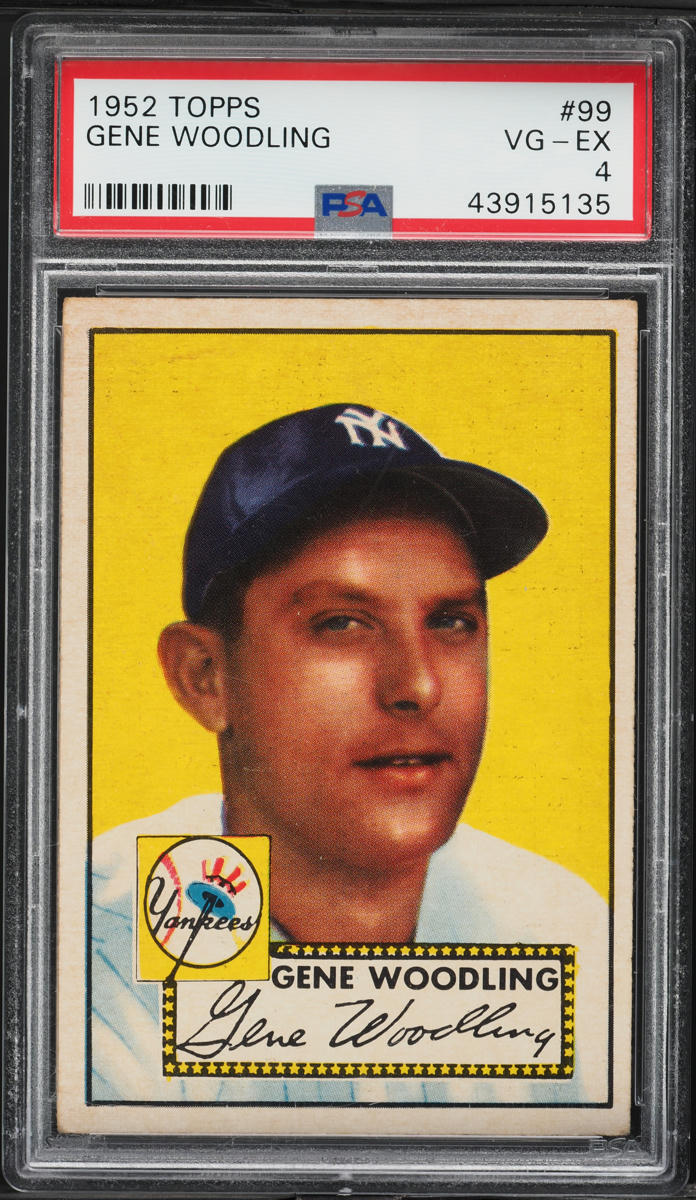 1952 Topps Gene Woodling #99 PSA 4 VGEX