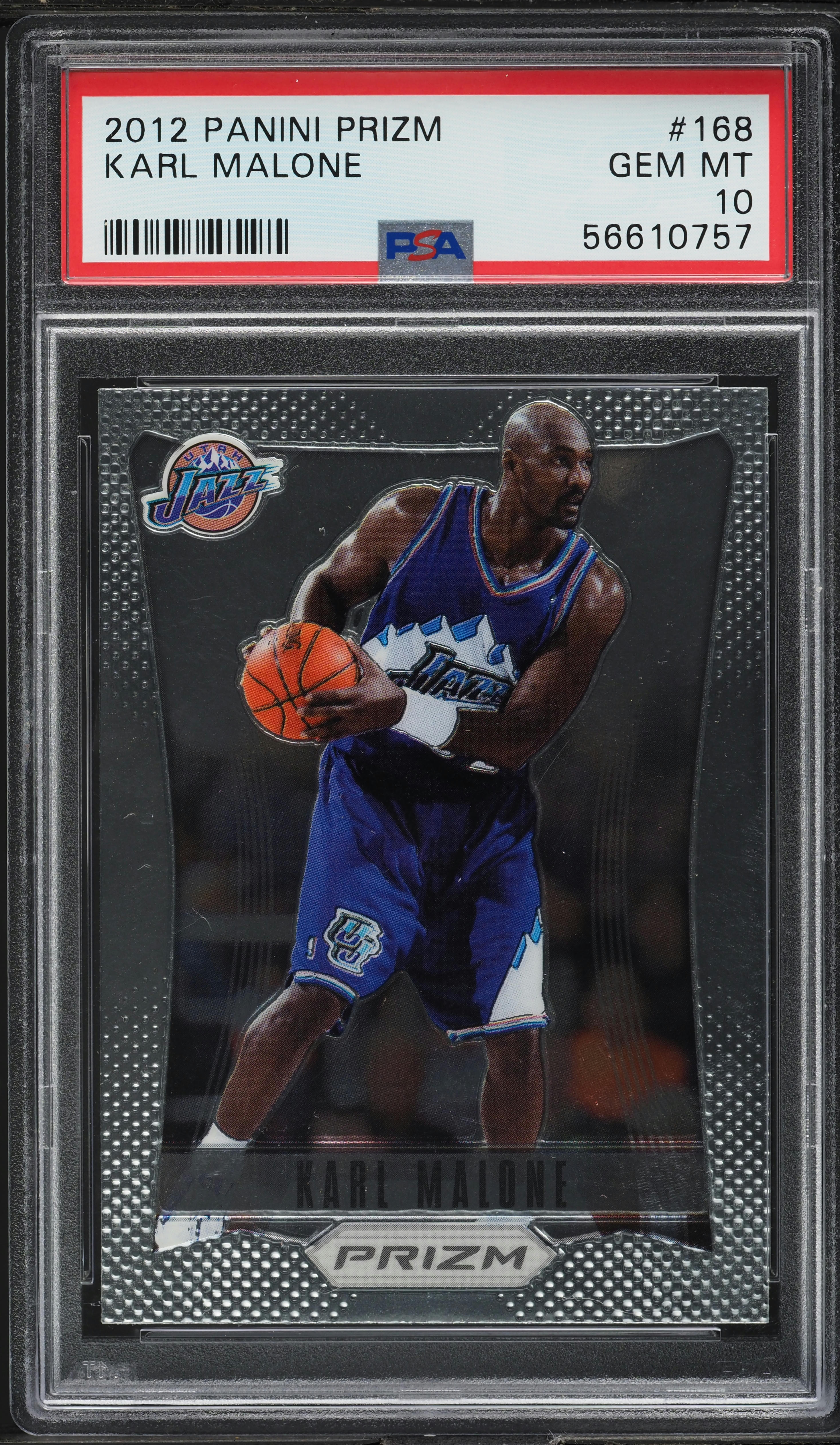 2012 Panini Prizm Karl Malone #168 PSA 10 GEM MINT