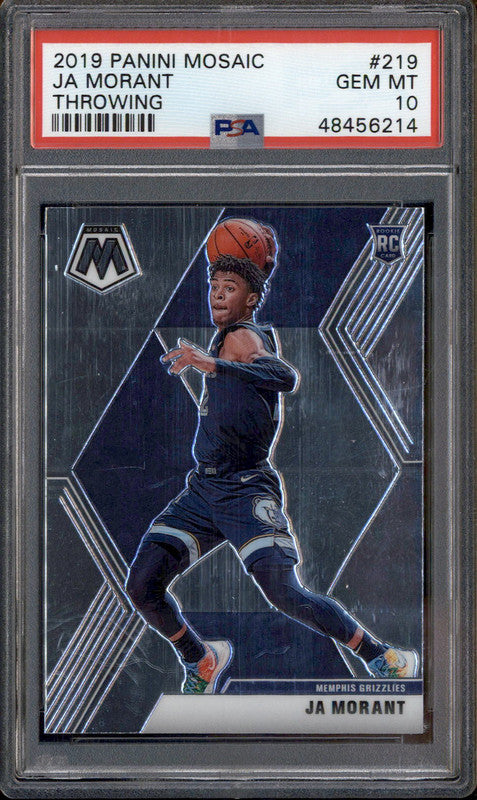 2019 Panini Mosaic Variation #219 Ja Morant RC Rookie PSA 10