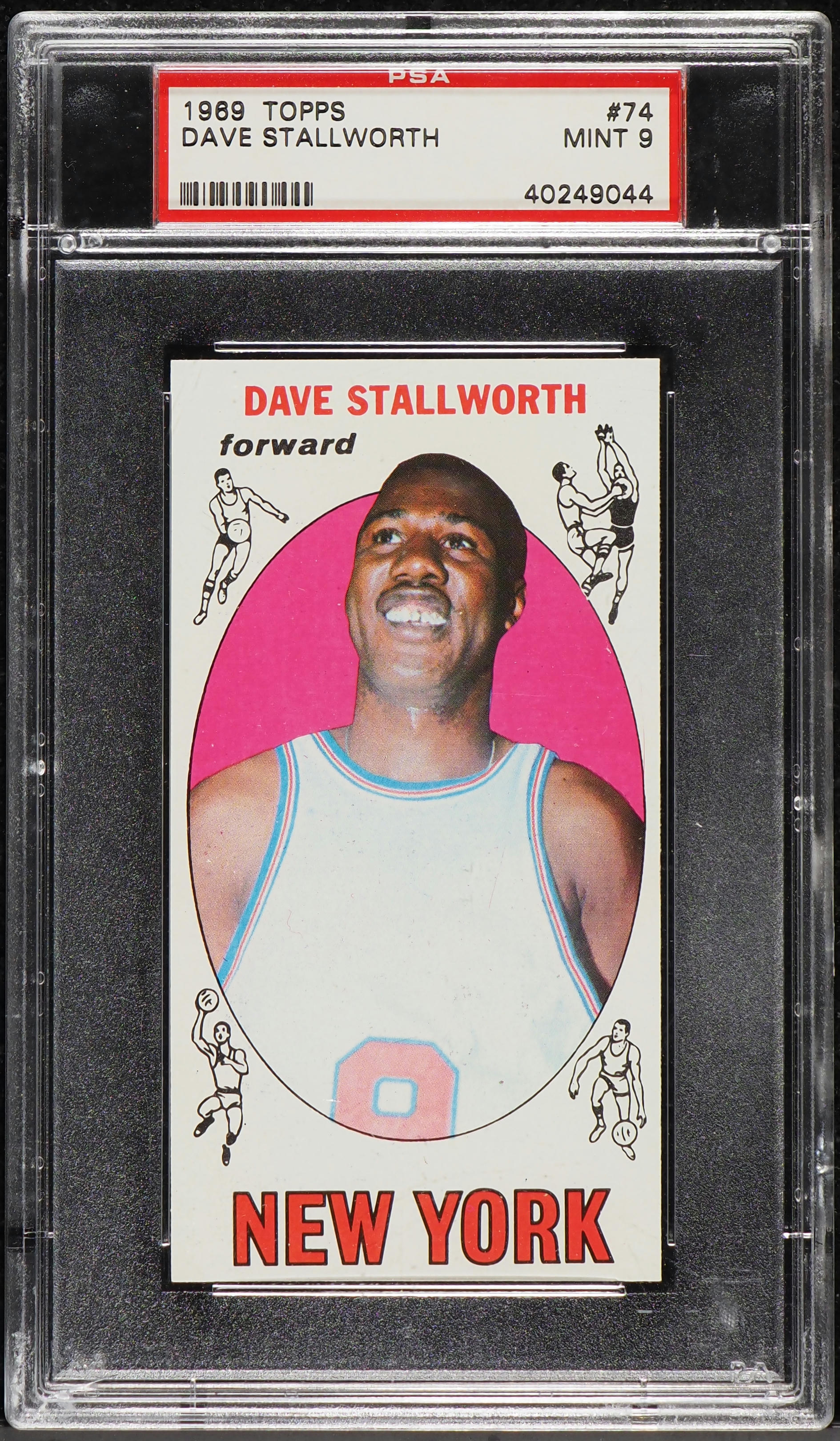 1969 Topps Basketball Dave Stallworth ROOKIE #74 PSA 9 MINT