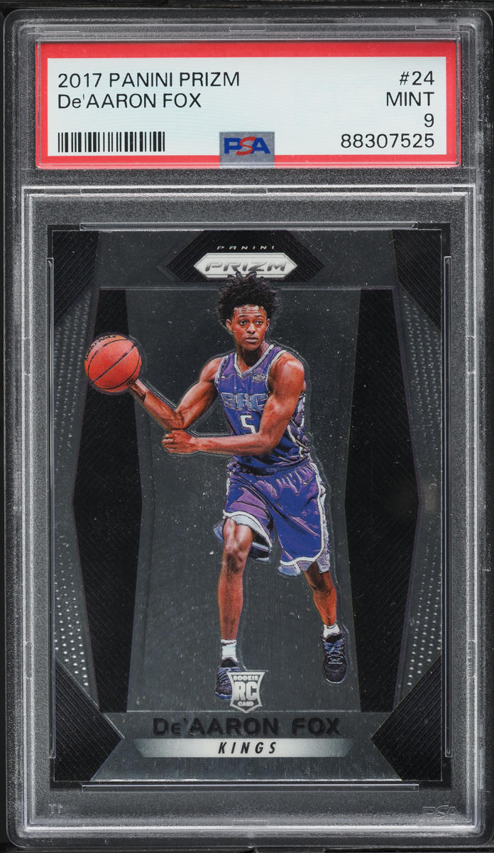 2017 Panini Prizm De'Aaron Fox ROOKIE #24 PSA 9 MINT