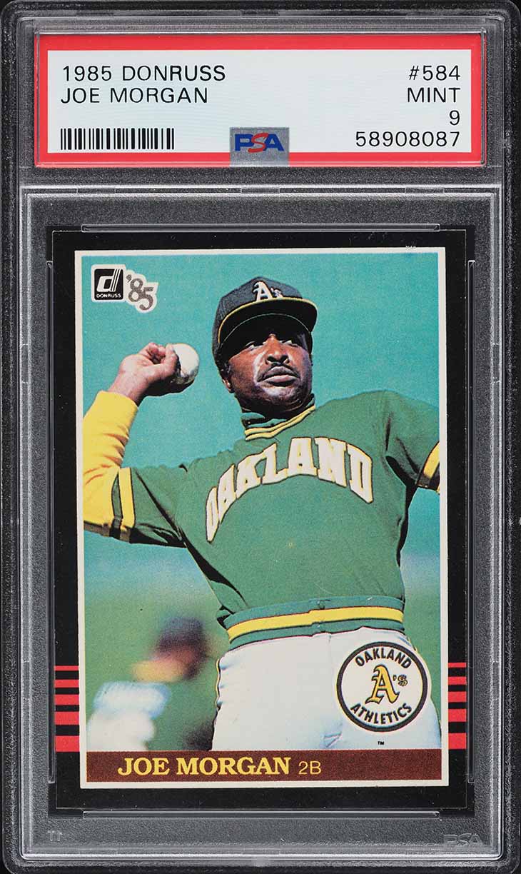 1985 Donruss Joe Morgan #584 PSA 9 MINT