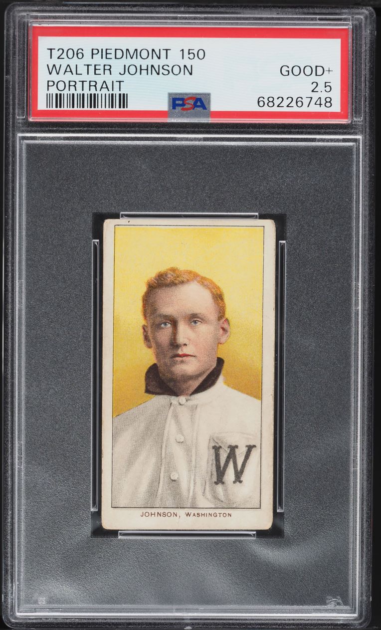 1909-11 T206 Walter Johnson PORTRAIT PSA 2.5 GD+