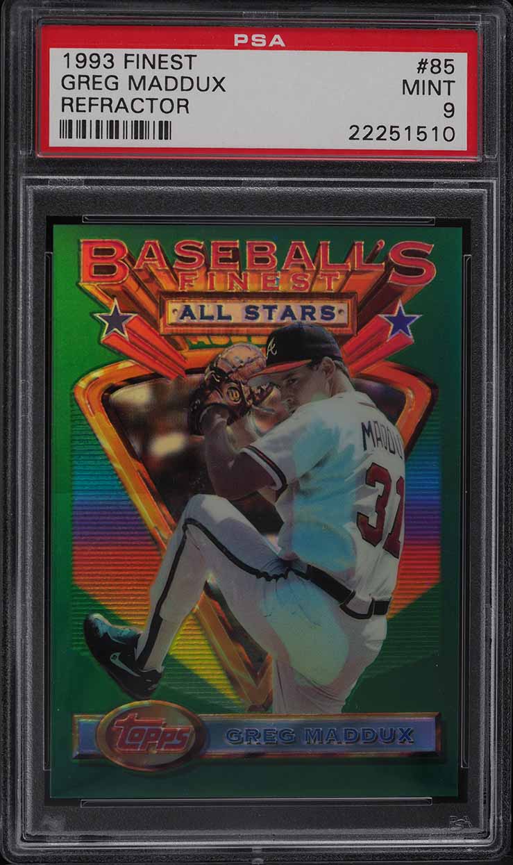 1993 Finest Refractor Greg Maddux ALL-STAR #85 PSA 9 MINT