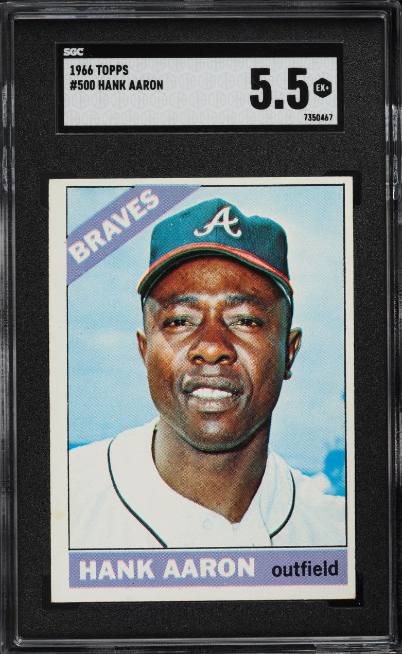 1966 Topps Hank Aaron #500 SGC 5.5 EX+