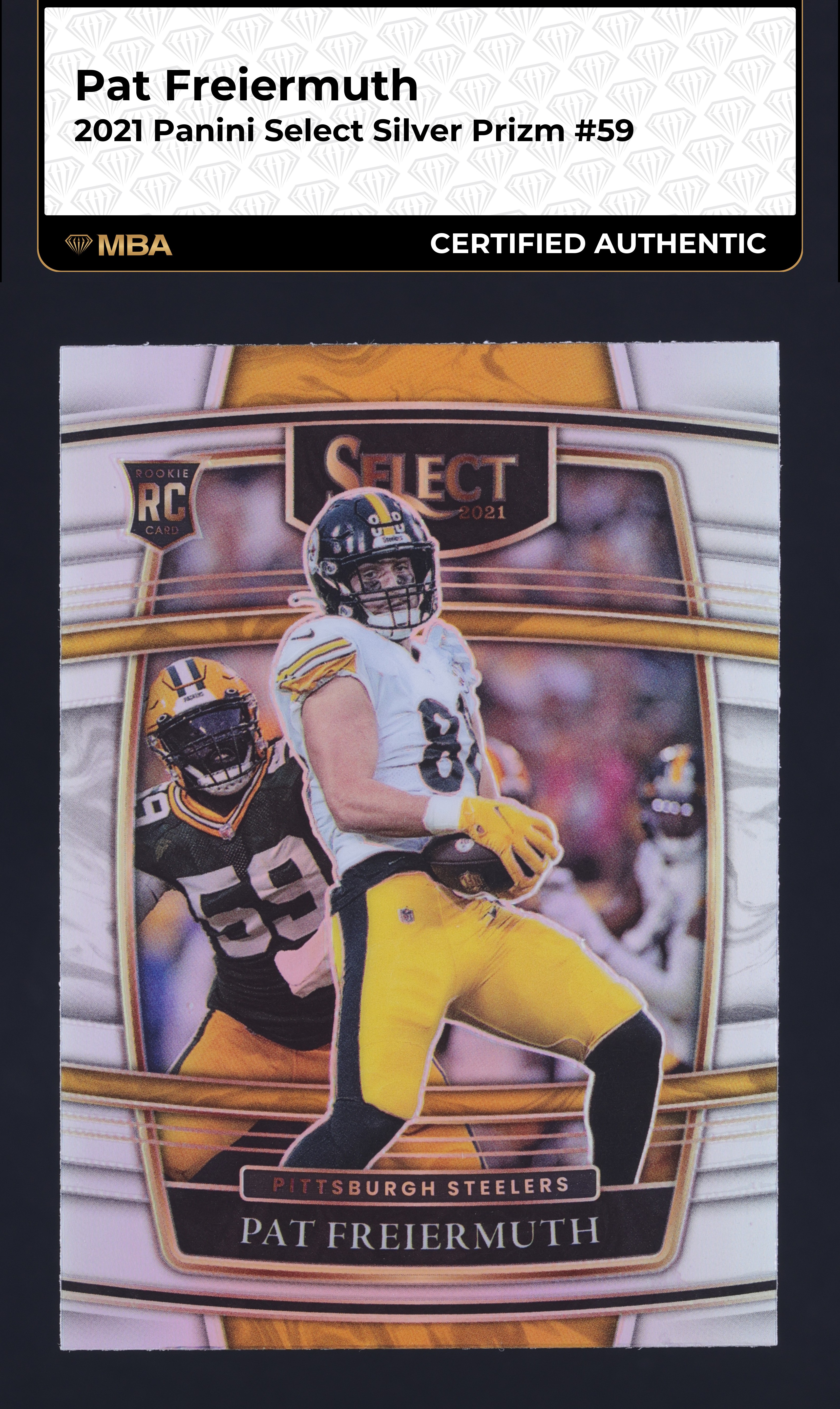 2021 Select Concourse Silver Prizm Pat Freiermuth ROOKIE #59 MBA AUTH
