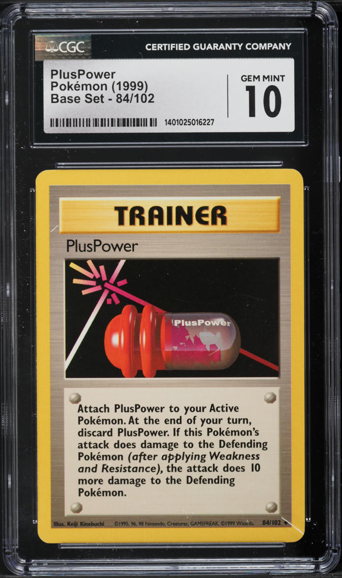 1999 Pokemon Base Set PlusPower #84 CGC 10 GEM MINT