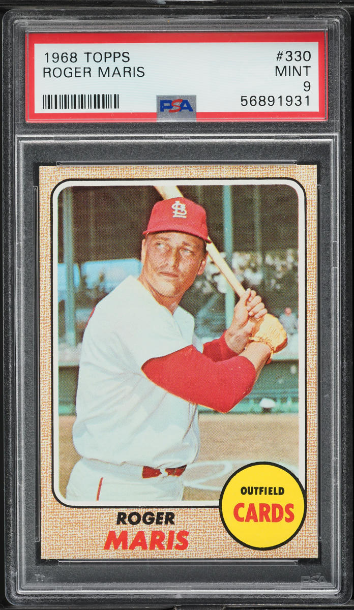 1968 Topps Roger Maris #330 PSA 9 MINT