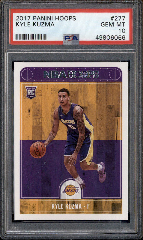 2017 Panini Hoops #277 Kyle Kuzma RC PSA 10