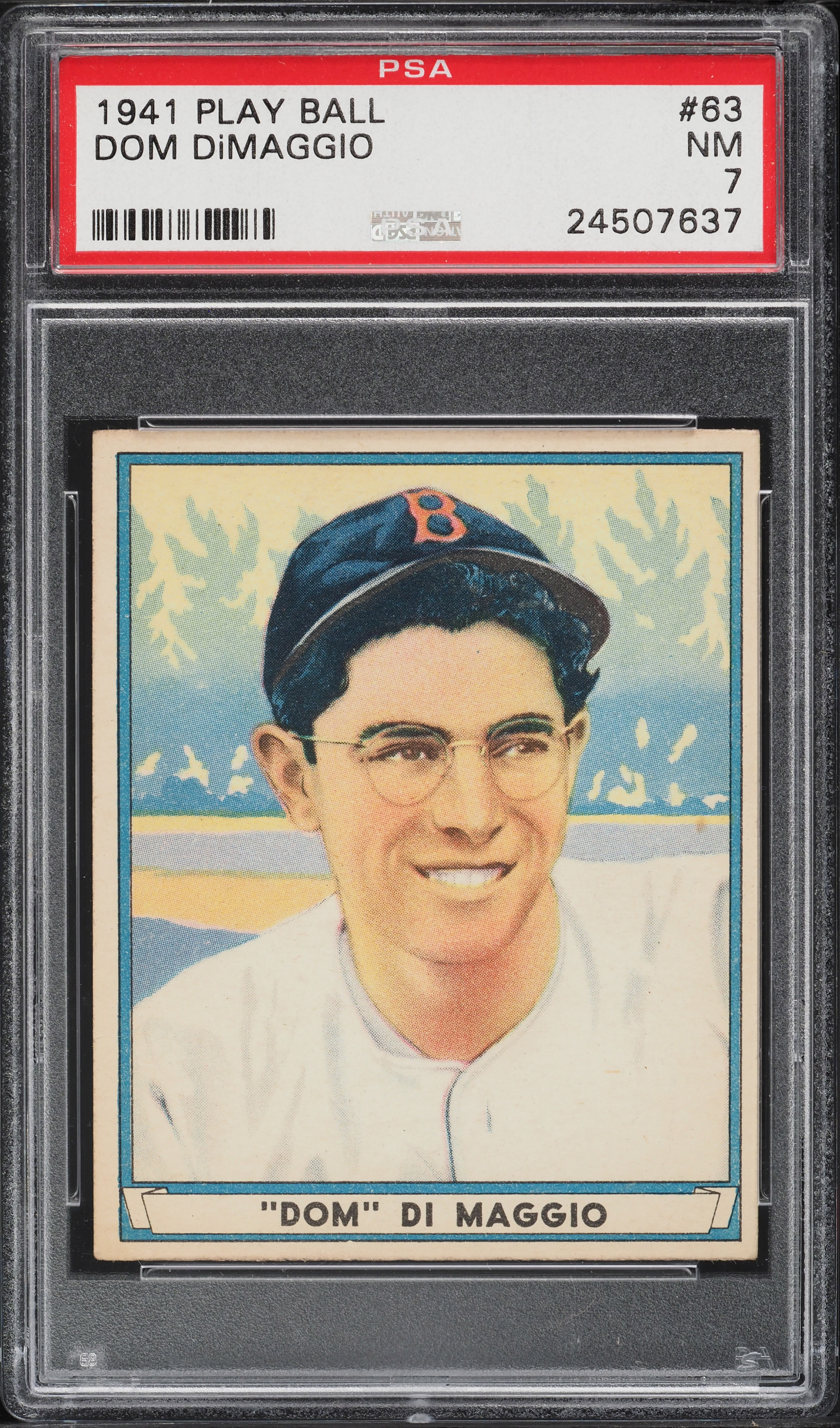 1941 Play Ball Dom DiMaggio #63 PSA 7 NRMT