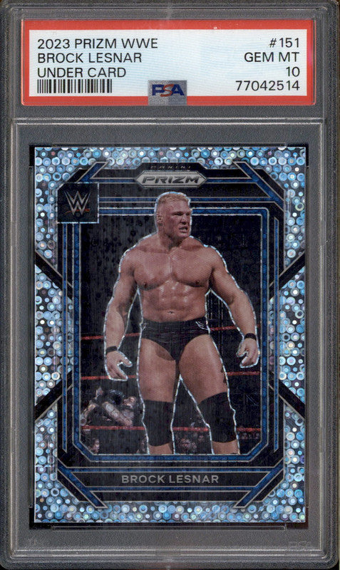 2023 Panini Prizm WWE Undercard #151 Brock Lesnar PSA 10