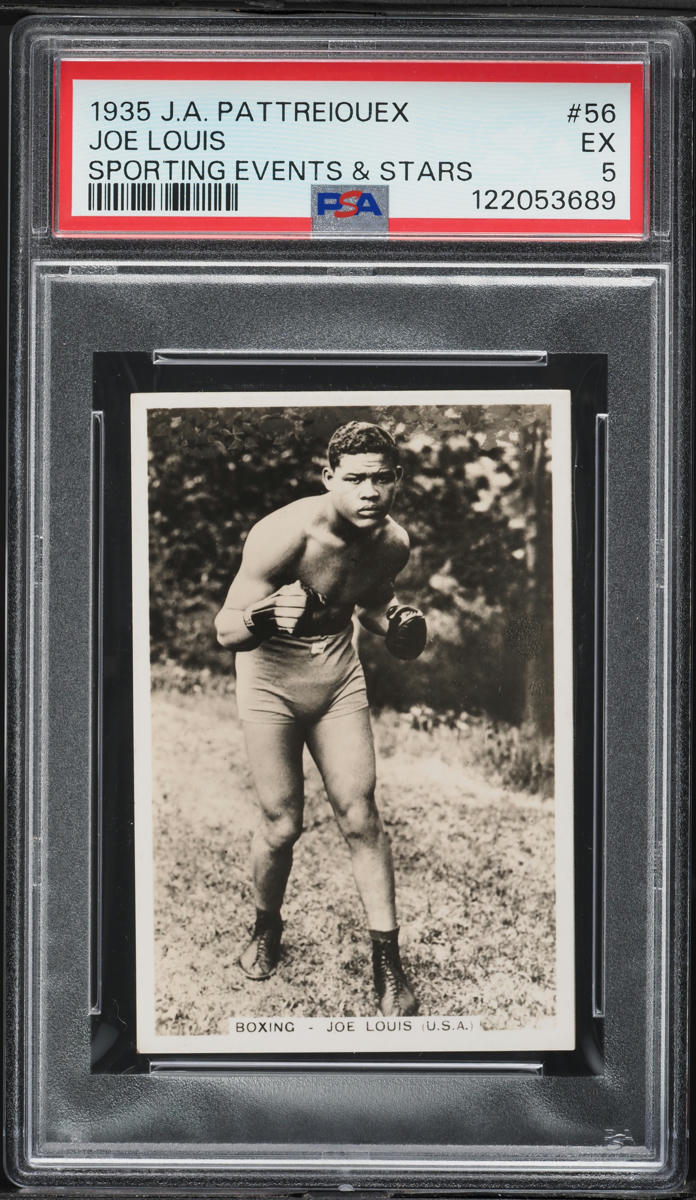 1935 JA Pattreiouex Sporting Events & Stars Joe Louis ROOKIE #56 PSA 5 EX