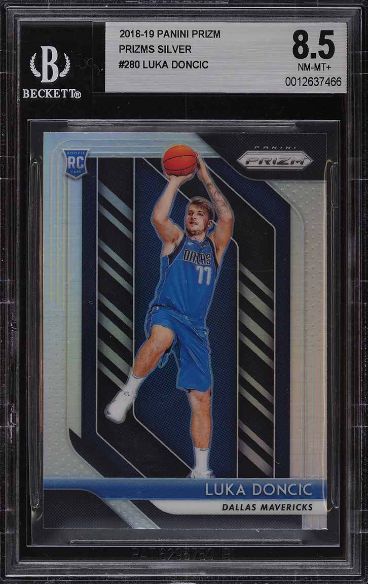 2018 Panini Prizm Silver Prizms Luka Doncic ROOKIE #280 BGS 8.5 NM-MT+
