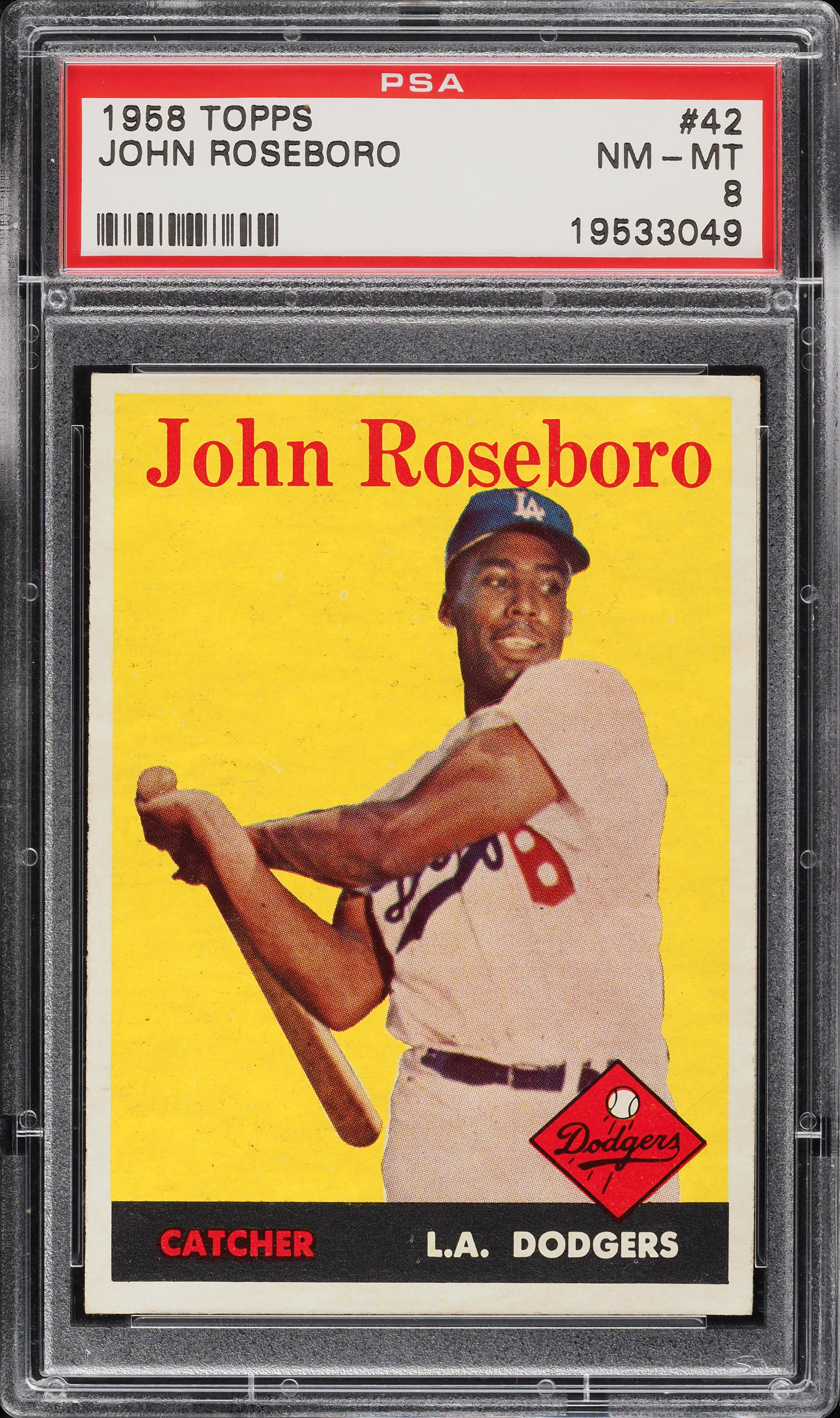 1958 Topps John Roseboro #42 PSA 8 NM-MT