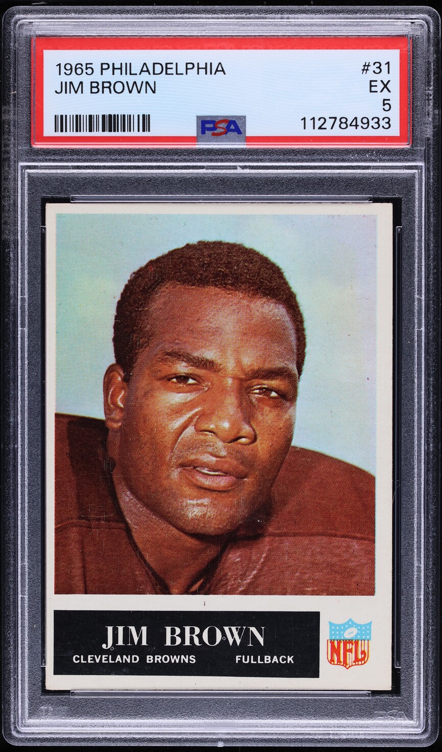 1965 Philadelphia Jim Brown #31 PSA 5 EX