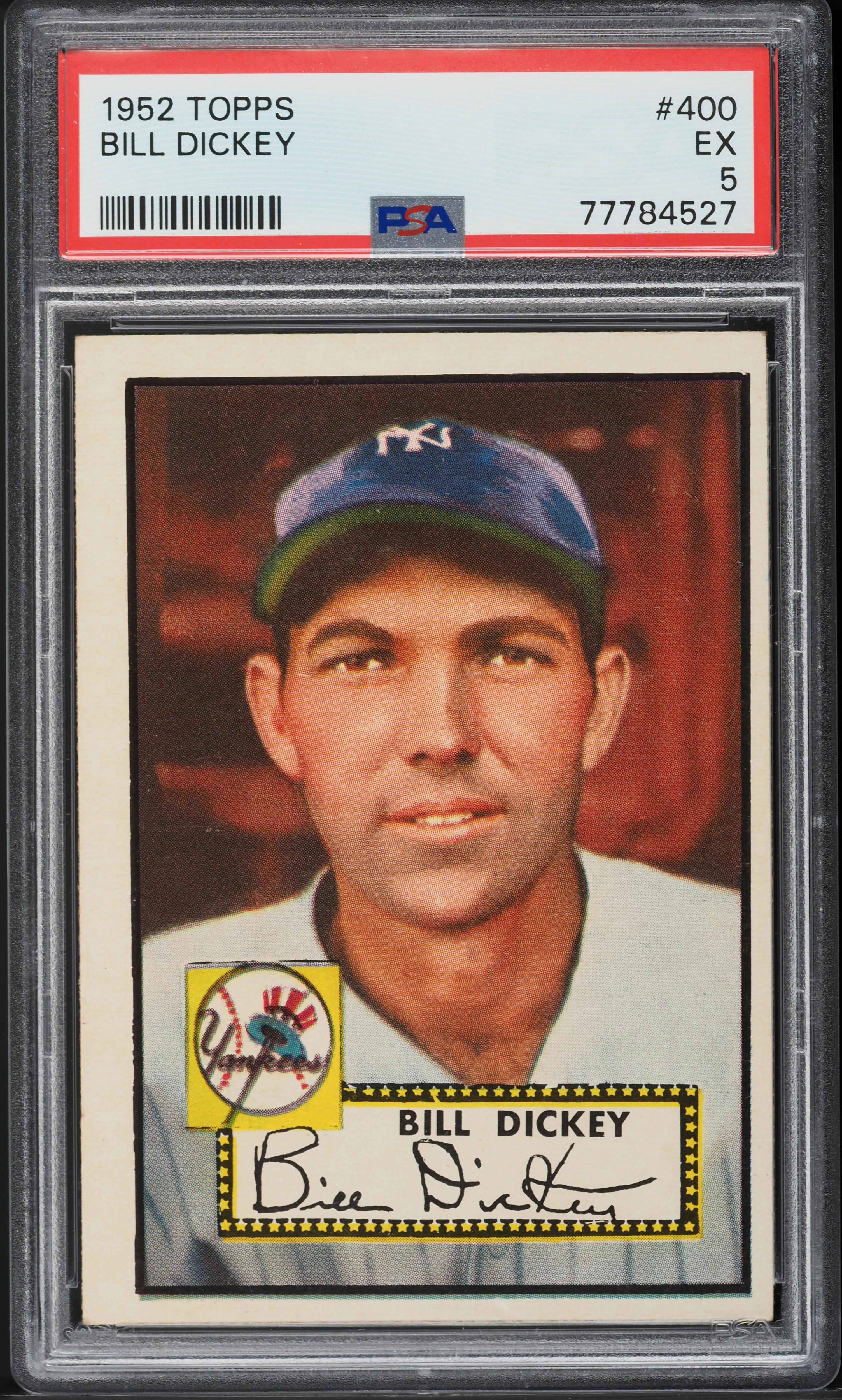 1952 Topps Bill Dickey #400 PSA 5 EX