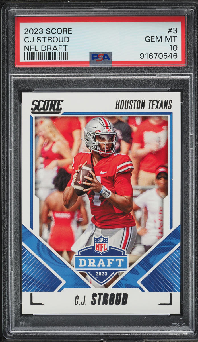 2023 Score NFL Draft C.J. Stroud ROOKIE #3 PSA 10 GEM MINT