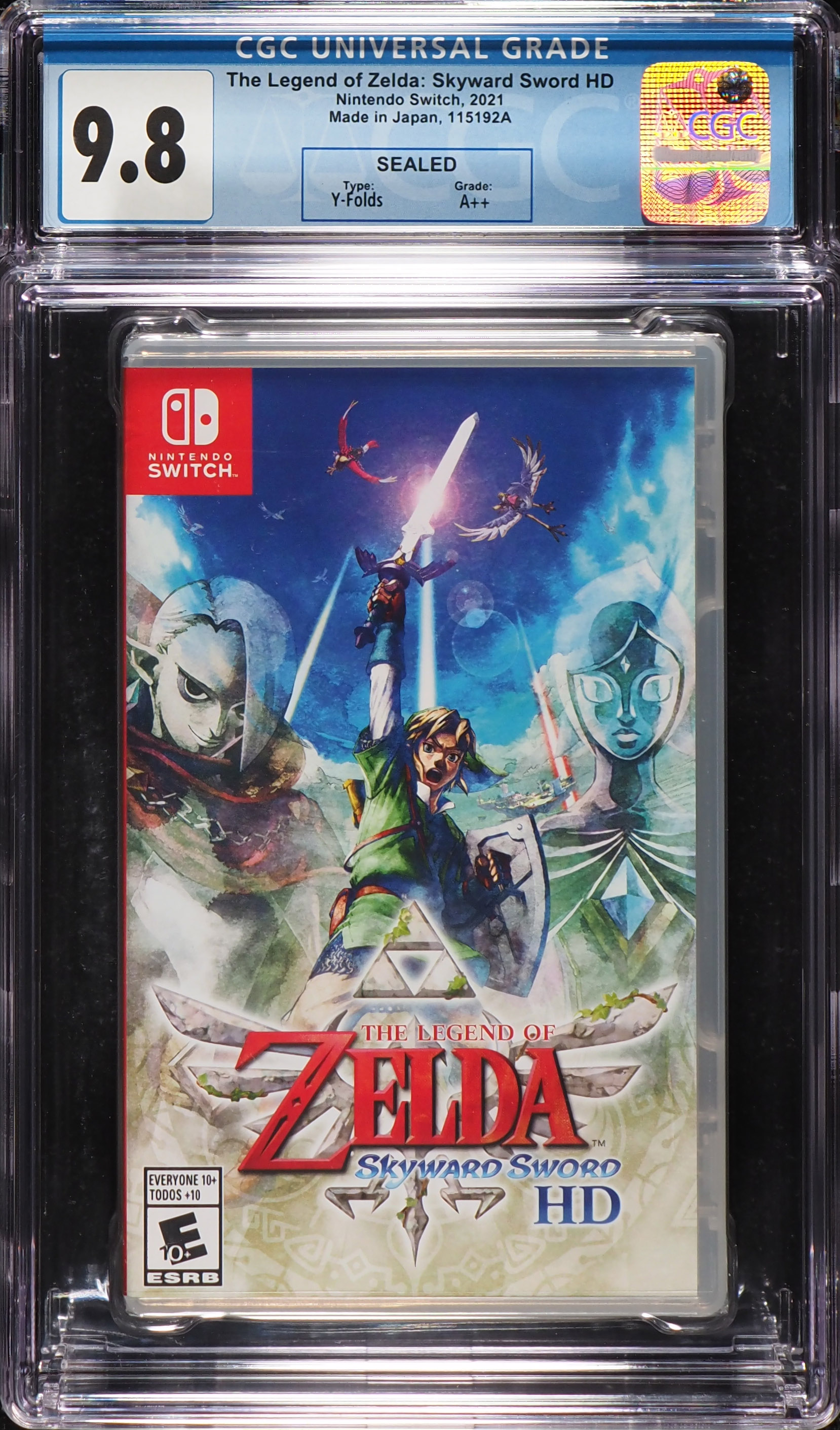 The Legend Of Zelda: Skyward Sword HD (Nintendo Switch) CGC 9.8 A++ Sealed  - Weekly Sunday Auction | PWCC Marketplace