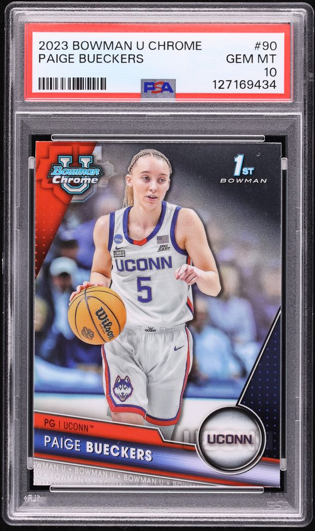 2023 Bowman Chrome University Paige Bueckers #90 PSA 10 GEM MINT