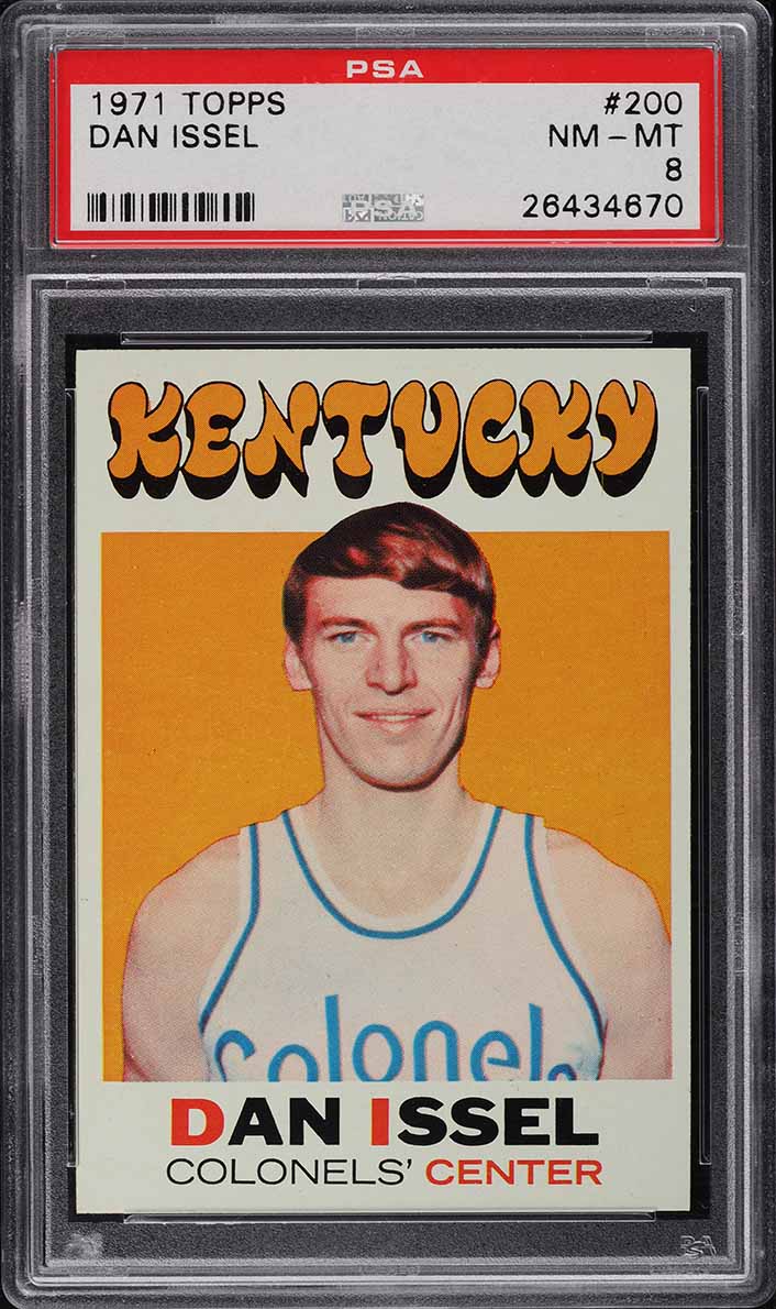1971 Topps Basketball Dan Issel ROOKIE #200 PSA 8 NM-MT