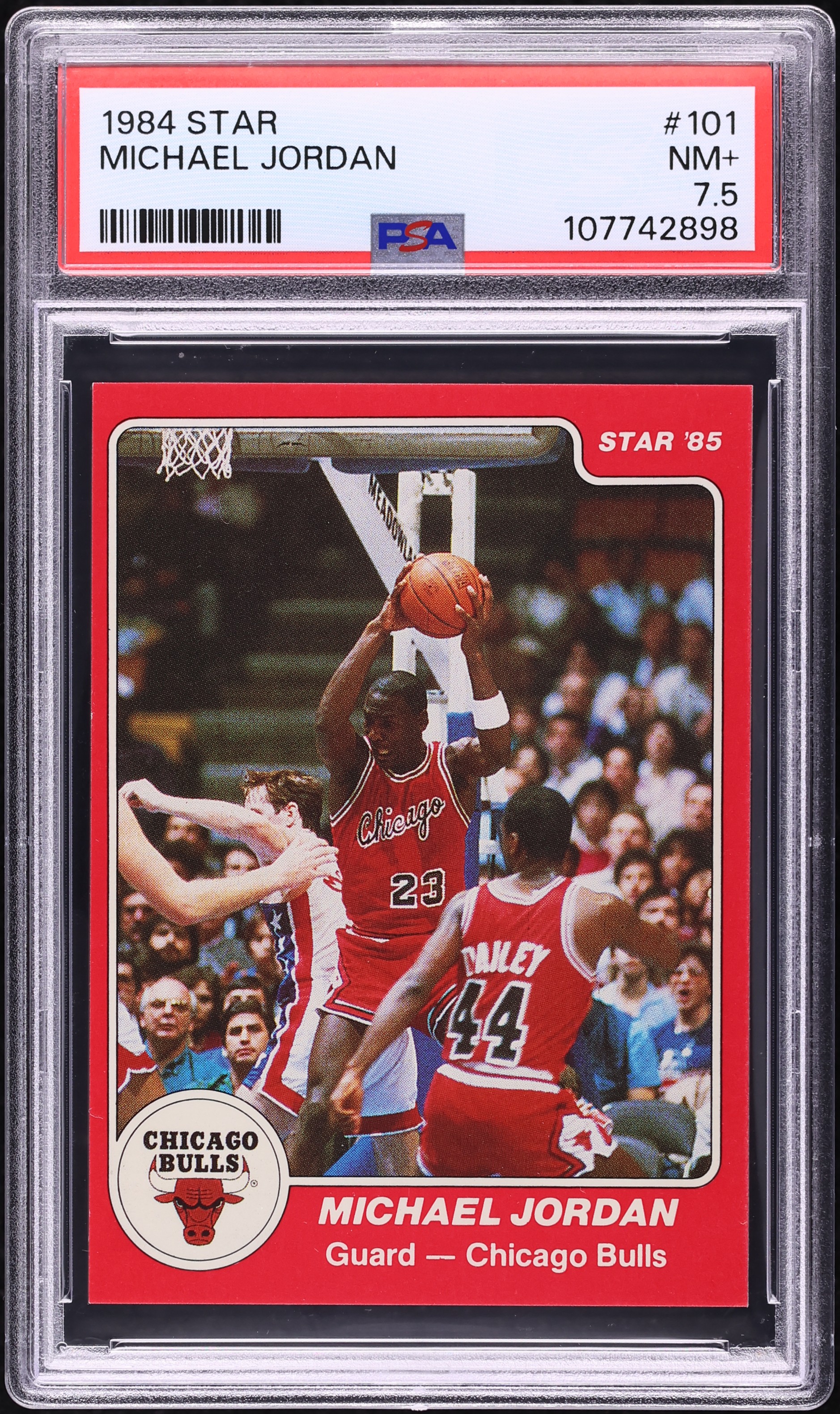 1984 Star Basketball Michael Jordan ROOKIE #101 PSA 7.5 NRMT+