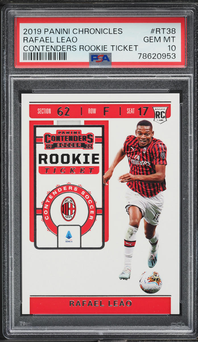 2019 Panini Chronicles Contenders Ticket Rafael Leao ROOKIE #RT38 PSA 10 GEM