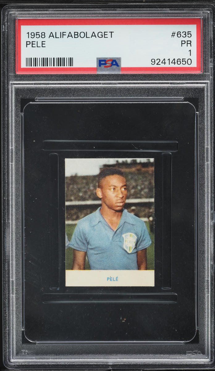 1958 Alifabolaget Soccer Pele ROOKIE #635 PSA 1 PR