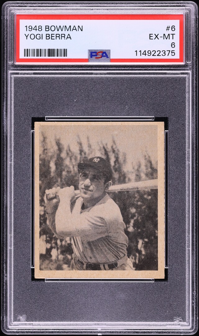1948 Bowman Yogi Berra ROOKIE #6 PSA 6 EXMT