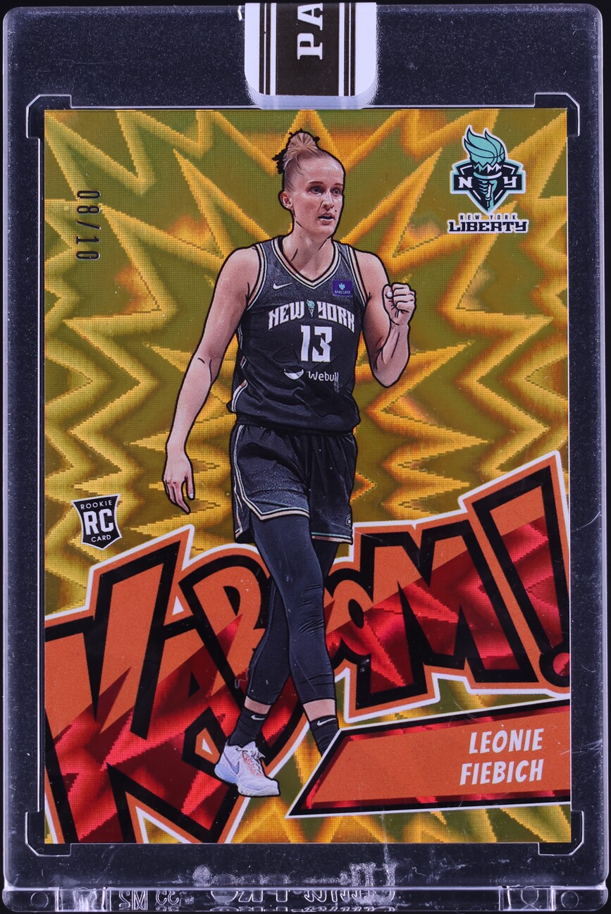2024 Panini Royalty WNBA Kaboom! Gold Leonie Fiebich ROOKIE /10 #10