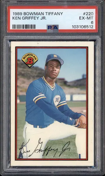 1989 Bowman Tiffany #220 Ken Griffey Jr. RC PSA 6
