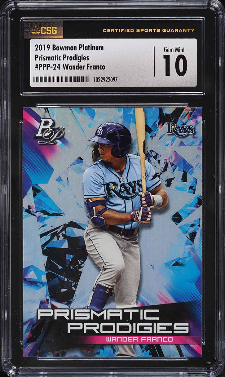 Wander Franco #PPP-24 2019 Bowman Platinum Baseball Prismatic Prodigies Autographs