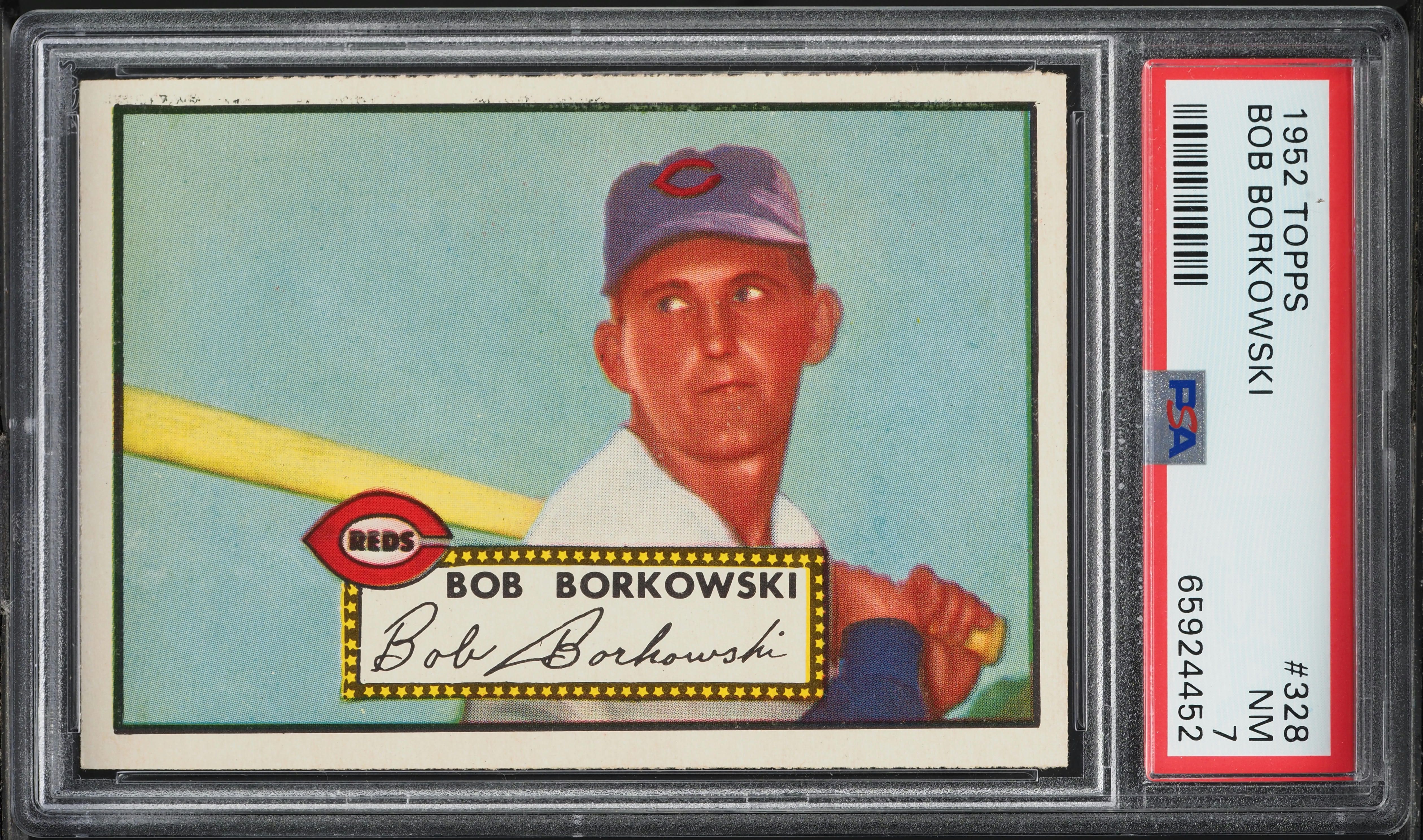 1952 Topps Bob Borkowski #328 PSA 7 NRMT