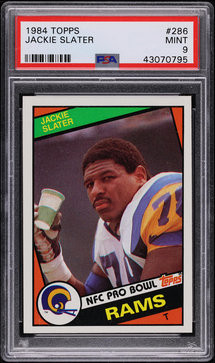 1984 Topps Football Jackie Slater ROOKIE #286 PSA 9 MINT