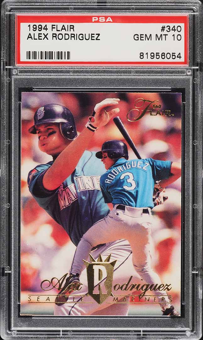 1994 Flair Alex Rodriguez ROOKIE #340 PSA 10 GEM MINT