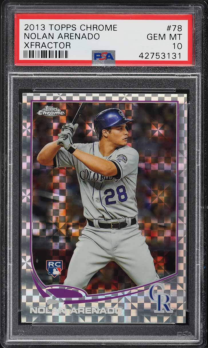 2013 Topps Chrome Xfractor Nolan Arenado ROOKIE #78 PSA 10 GEM MINT