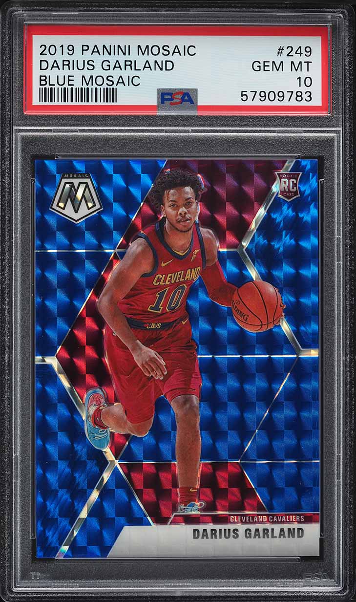 2019 Panini Mosaic Blue Darius Garland ROOKIE /99 #249 PSA 10 GEM MINT