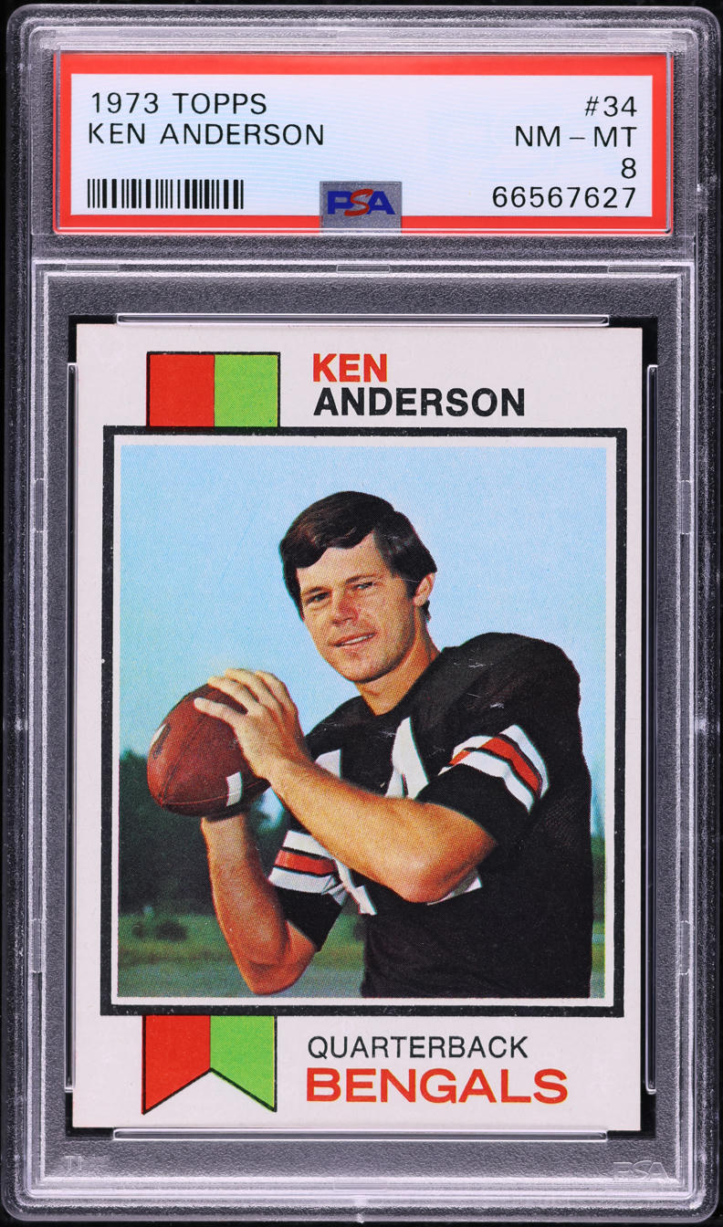 1973 Topps Football Ken Anderson ROOKIE #34 PSA 8 NM-MT