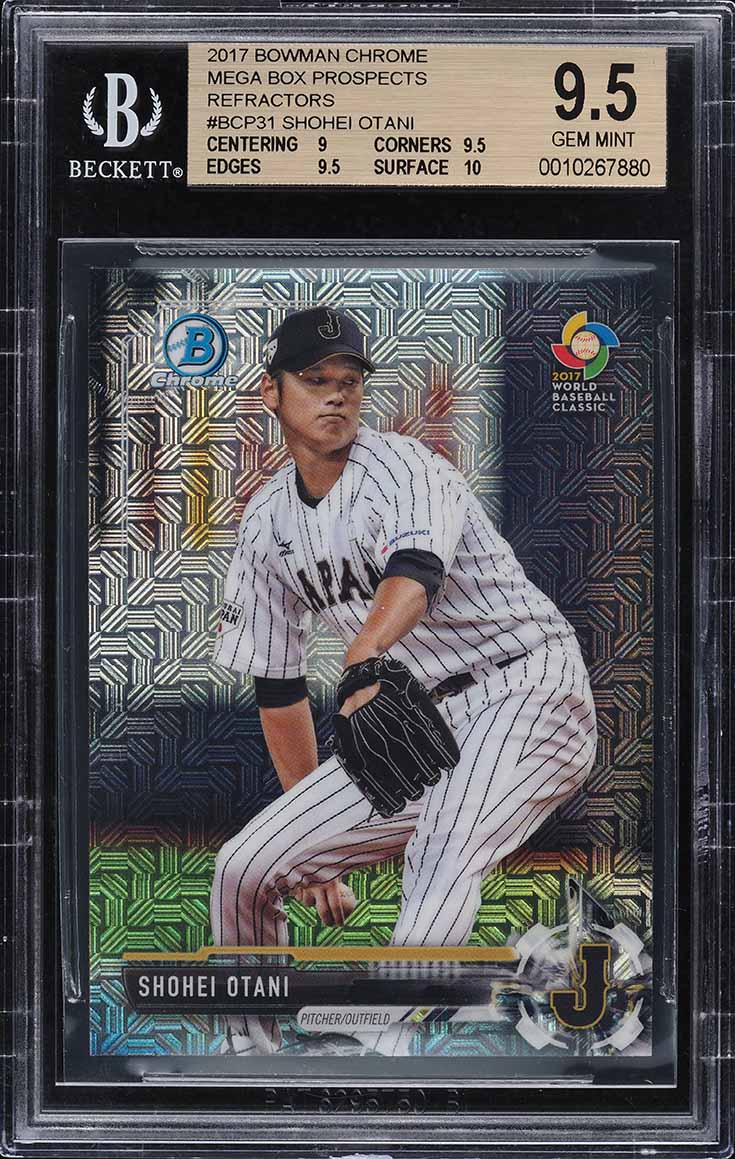 2017 Bowman Chrome Mega Box Shohei Ohtani ROOKIE #BCP31 BGS 9.5 GEM MINT