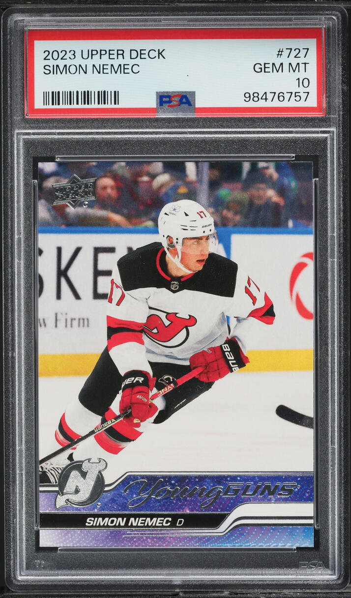 2023 Upper Deck Young Guns Simon Nemec ROOKIE #727 PSA 10 GEM MINT