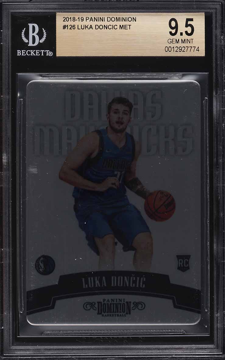2018 Panini Dominion Metal Luka Doncic ROOKIE /199 #126 BGS 9.5 GEM MINT