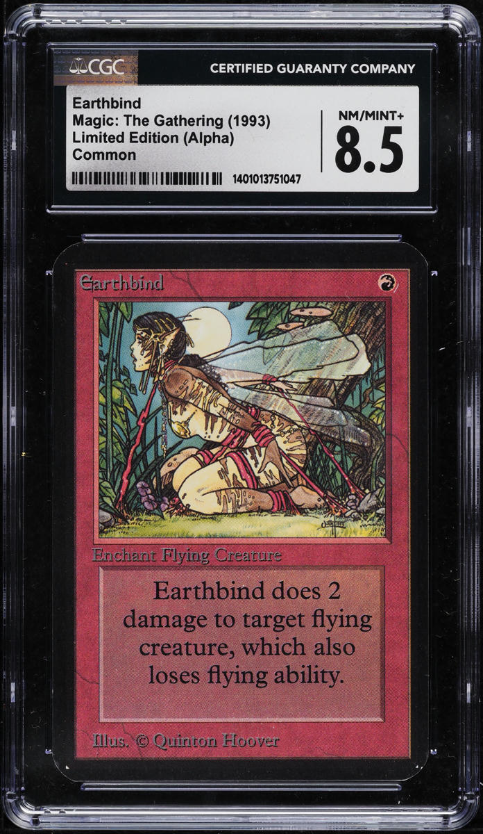 1993 Magic The Gathering MTG Alpha Earthbind CGC 8.5 NM-MT+